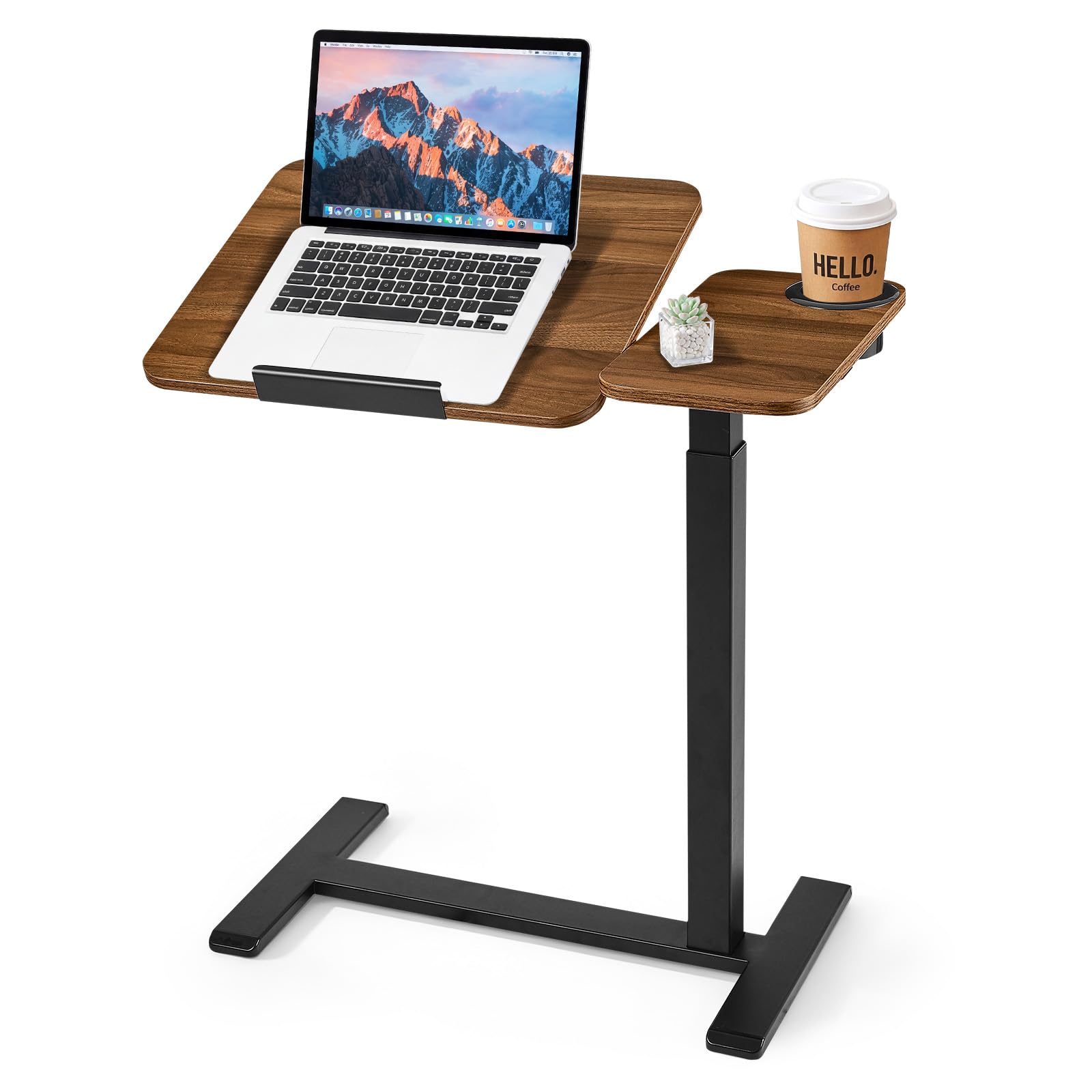 VEVOR Mesa Auxiliar con Ruedas para la Cama 700 x 400 mm Escritorio Móvil