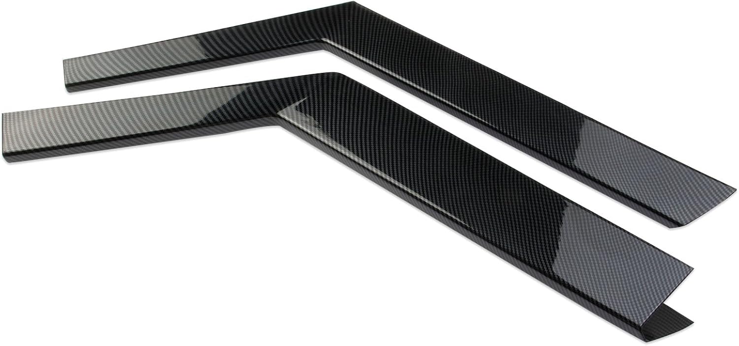 Carbon Fiber Style Front Row Central Control Sides Trim Accessories for Tesla Cybertruck (Bright Surface)