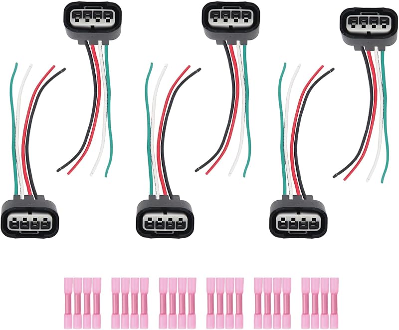 Conectores do chicote da bobina de ignição VECTOAUTO para Toyota e Lexus – Kit com 6 unidades