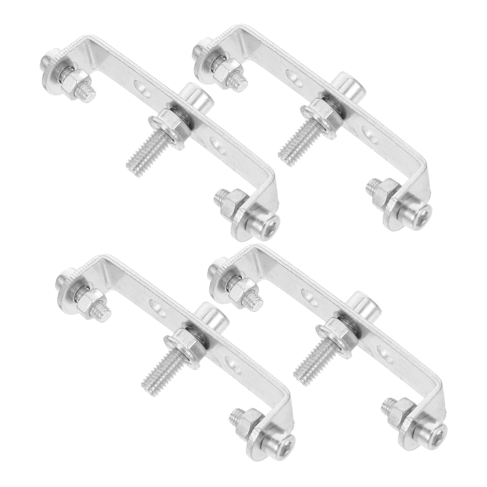 Milisten 4pcs u Shaped Plate Adapter Bracket for Mountain Bike Rack Bicycle Rear Pedals Clamp Lightweight Cycling Accessories for Easy Installation and Space Optimization