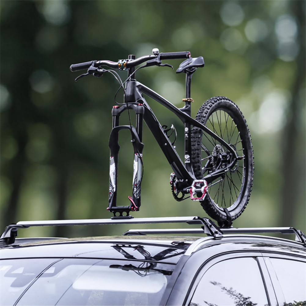 Uchwyt na widelec rowerowy, uchwyt na widelec MTB, uchwyt na przednie koło rowerowe, uchwyt na widelec aluminiowy, mocny klips. Akcesoria do artykułów podróżnych na zewnątrz