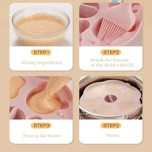 Miniatura 3 de Mumusuki Mini máquina para hacer paletas, formas de animales lindos e impresos, máquina de chocolate antiadherente con tapa para hornear caramelos,