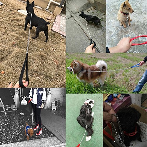 Beirui Premium 6 Foot Chain Heavy Duty Dog Leash - Soft Padded Handle Lead - Perfect Basic Leashes For Large & Medium Size Pets Walking,Traffic Training And Traveling (3.0Mm * 6 Foot, Black) #TOP1
