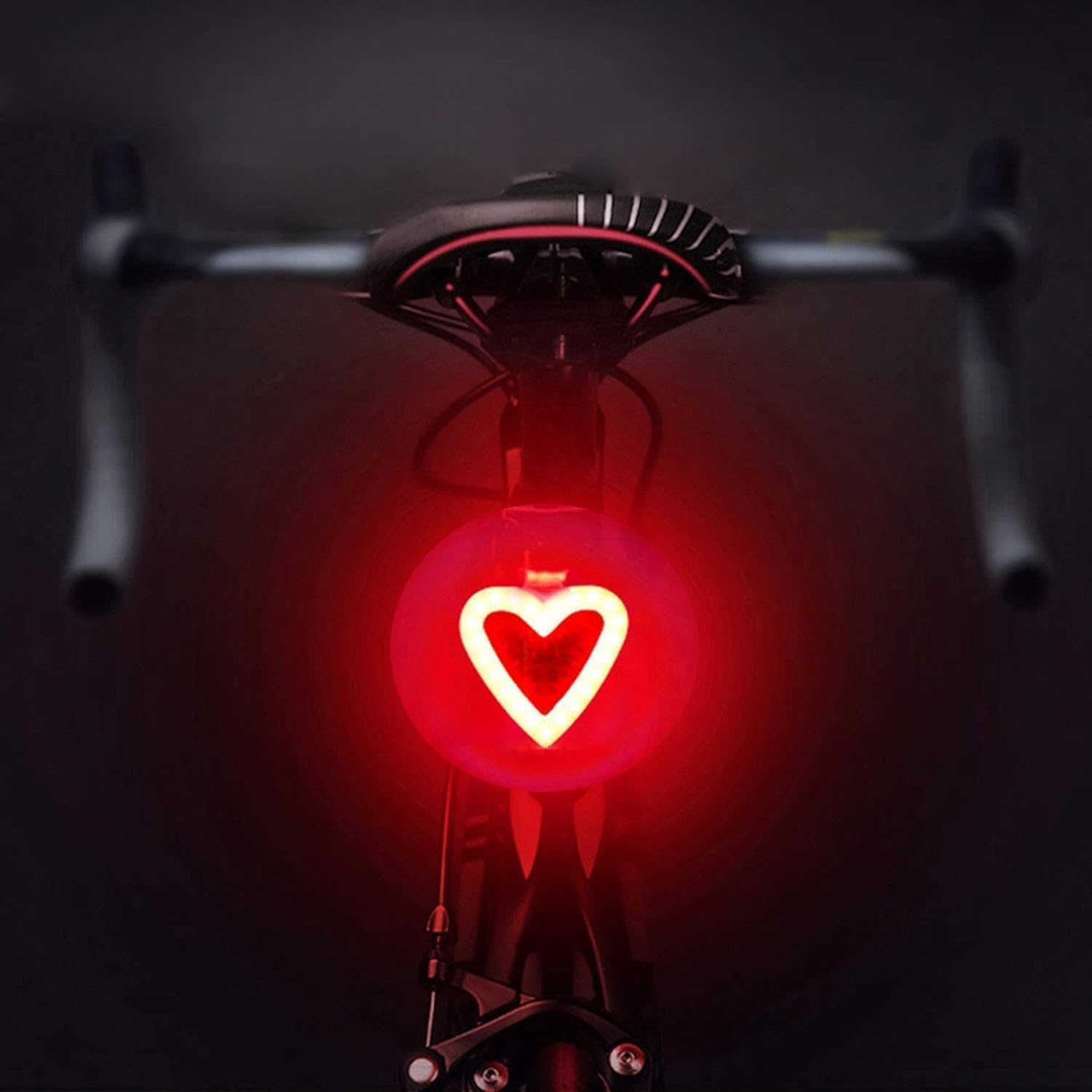 BaoFeng Bike Tail Light, LED Bike Rear Light USB Rechargeable, Waterproof Bicycle Taillight, Red High Intensity, Heart-Shape Helmet Backpack Lamp, 5 Mode Strobe Lighting (B0CXPBR8SL) Amazon Price History, Amazon Price Tracker
