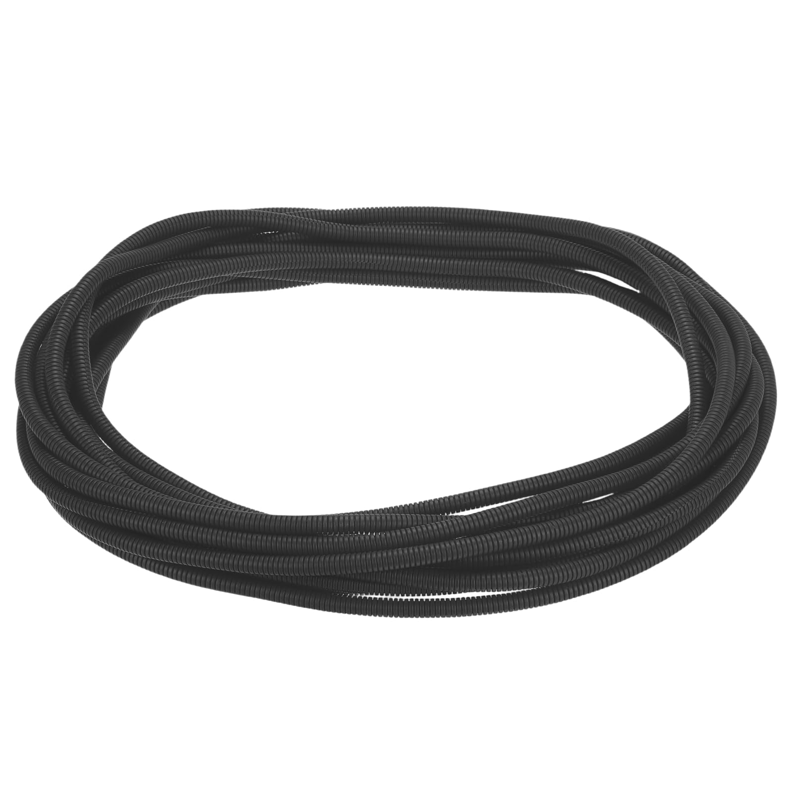 sourcing map Split Wire Loom Tubing 1/4"(6.5mm) ID 50FT(15m) Wire Loom Tubing Heat & Cold Resistant -40F to 257F Plastic Flexible Conduit Cord Protector for Electrical Wires Cable, Black