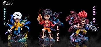 Amazon.co.jp: ワンピース 3船長 ルフィ キッド ロー フィギュア