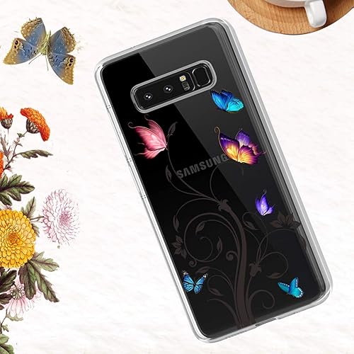 Miniatura 6 de Funda de teléfono para Galaxy Note 8, Samsung Note 8 para niñas y mujeres, TPU suave y transparente, a prueba de golpes, funda protectora
