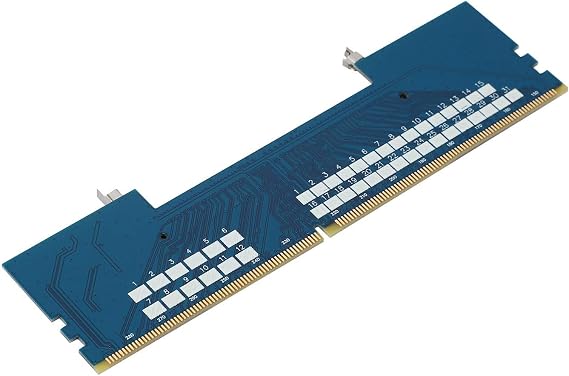 Professional Laptop DDR4 SO-DIMM to Desktop DIMM Memory RAM Connector Adapter Desktop PC Memory Cards Converter Adaptor, blue, 174663