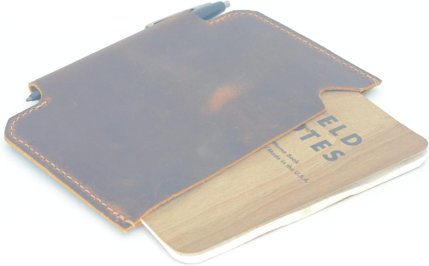 Leather Field Notes Sleeve Wallet Travel Journal Wallet Leather Notebook Wallet For Pocket Size Field Notes Leather Wallet Cover With Pencil