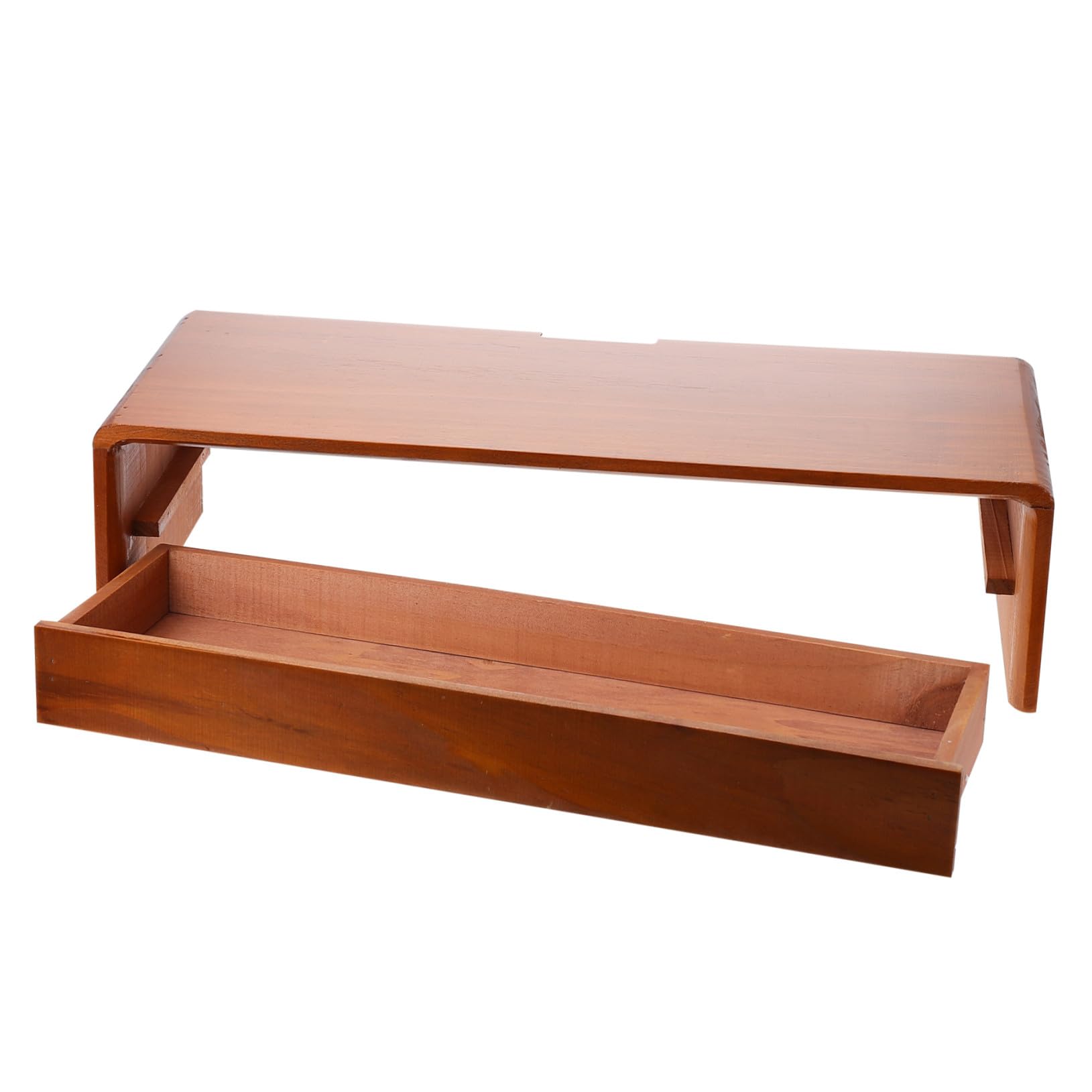 Support écran en bois bureau étagère de rangement ordinateur haut-parleur