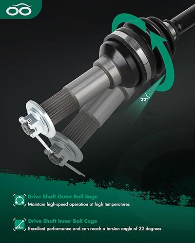 Vista 689 de SCITOO 1333081 1333947 Eje CV trasero izquierdo derecho para 2016-2020 para Polaris General 1000 2017-2020 para Polaris General 4 1000 2015-2018