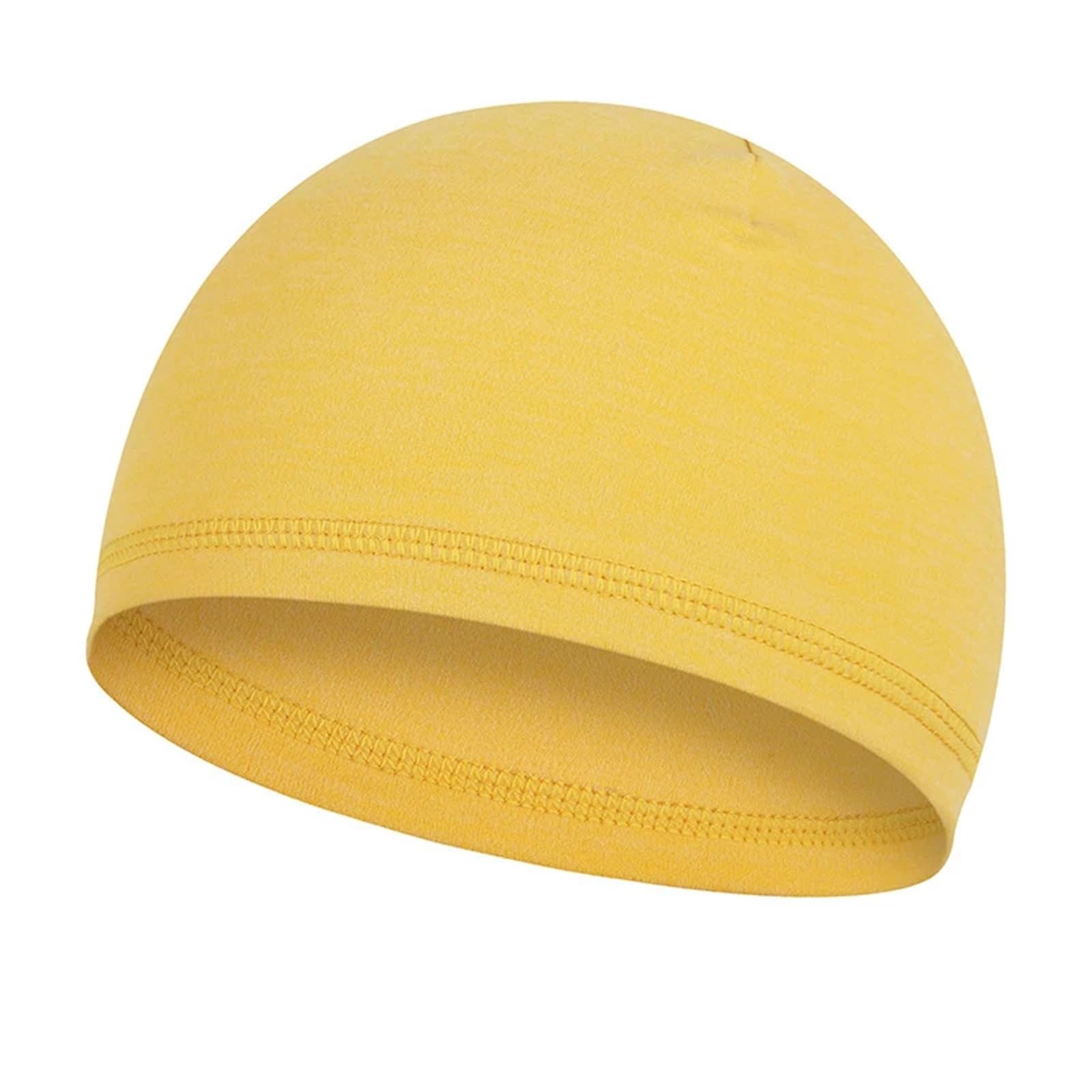 2 stücke Radfahren Kappe Einfarbig Beanie for Männer Frauen Winter Outdoor Camping Elastische Sport Warme Mütze Ski Helm Futter plüsch Hut FüR Radfahren