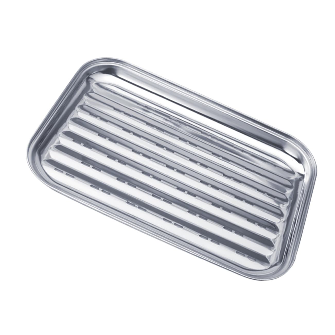 BEBEMOKO Barbecue Grill Tray Grill Fish Basket Baking Sheet Rack Outdoor Baking Pan