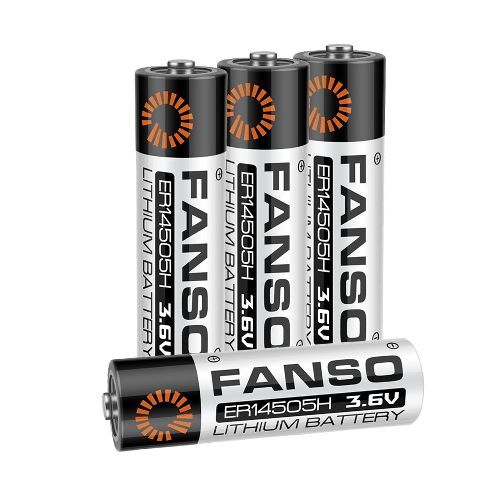 STEPMAX 4 Pack FANSO ER14505H 3.6V Lithium Battery 2700mAh ER14505 LS14500 Li-SOCL? Non-Rechargeable Battery