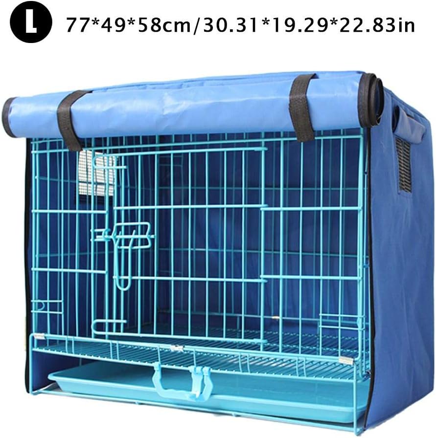 Sue Supply Dog Kennel Cover Cage Covers For Pets Breathable Blackout Curtains For Animals Sizes Of Metal Boxes Universal Fit Waterproof Sunproof Easy To Put On L 77 49 58 Cm