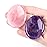 Thumb Worry Stones for Anxiety Healing Crystals Set 2PCS Natural Amethyst Rose Quartz Crystal Hand Carved Pocket Palm Stone Gemstones Reiki Meditation Witchy Spiritual Stress Relief Gifts for Women