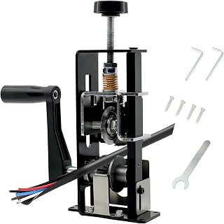 Wire Stripper 0.04”-0.98” Tool Machine for Hand Crank or Drill Powered Manual Wire Stripper Can be fixed or removed Cable Stripper for Copper Scrap Recycling(Black)