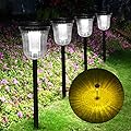 WTGEGF Solar Pathway Lights Outdoor, 4 Pack Solar Lights Outdoor Waterproof, 200 Lumens Super Bright Solar Garden Lights,Up to 14 Hrs Auto On/Off Outside Lights for Yard Lawn Walkway Driveway Path