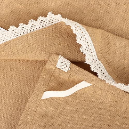 Image of FINGERCRAFT Kitchen Cloth 100% Soft High GSM Cotton Fabric Kitchen Towel, 20 x 30 Inches Perfect Size for Kitchen Uses, Set of 6, Multipurpose Use as Dish Towel, Bar Towel (Brown)
