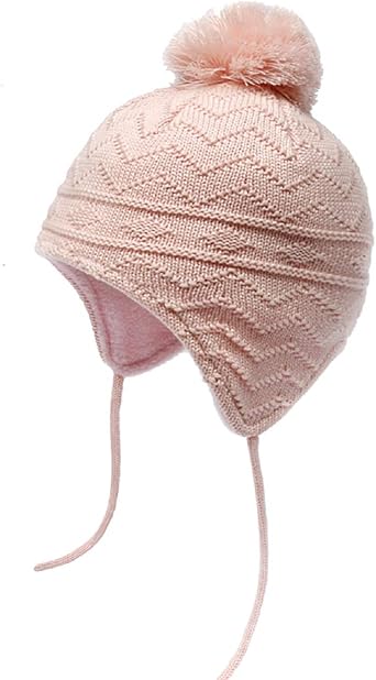 Umipubo Bonnet D Hiver Pour Bebe En Tricot Chaud Avec Oreilles De Lapin Pour Le Printemps Garcons Et Filles De 0 A 5 Ans Rose Large Amazon Fr Vetements Et Accessoires