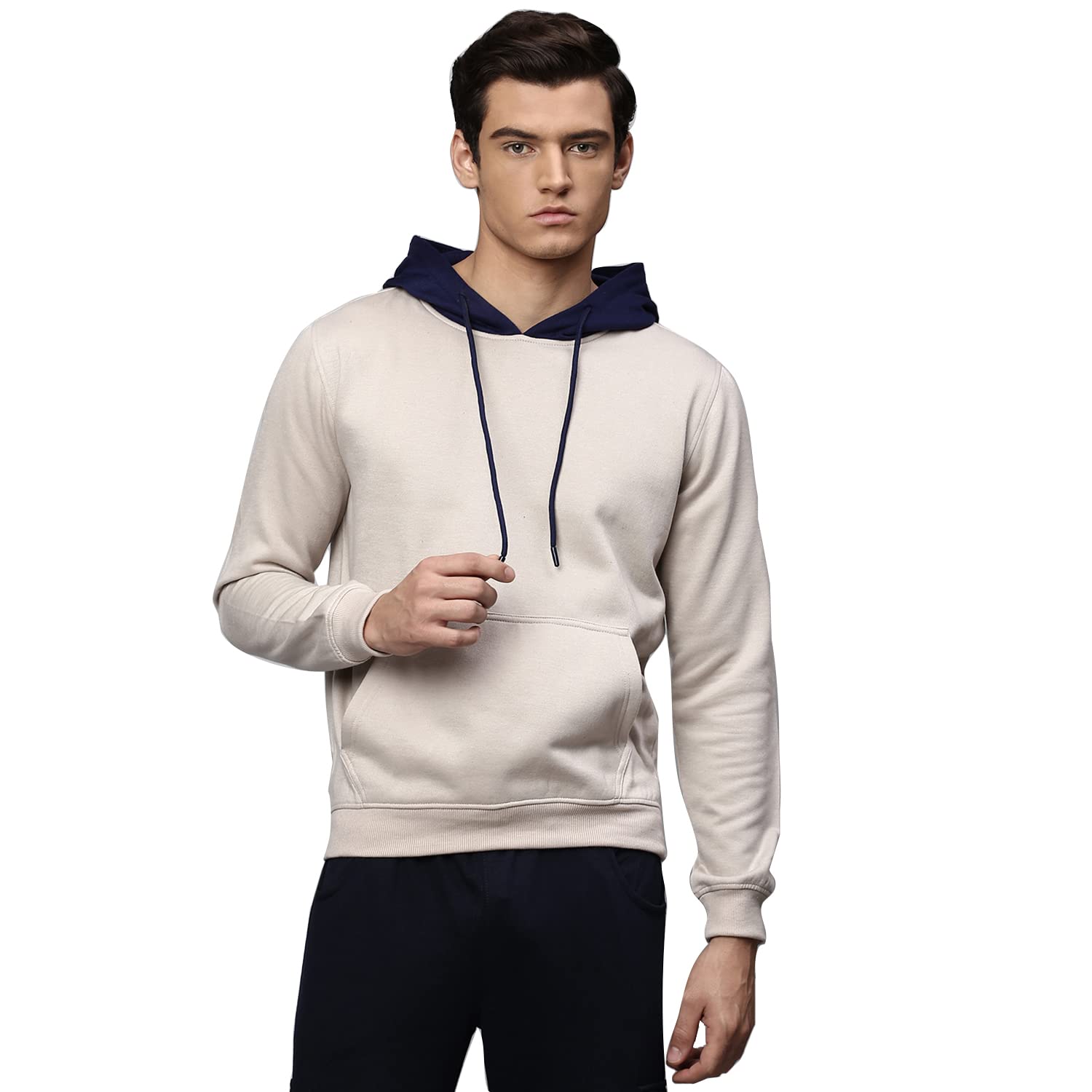 dennis lingo Men's Poly Cotton Hooded Sweatshirt - Full Sleeves, Regular Fit, Casual Winter Wear for Men-picture-15