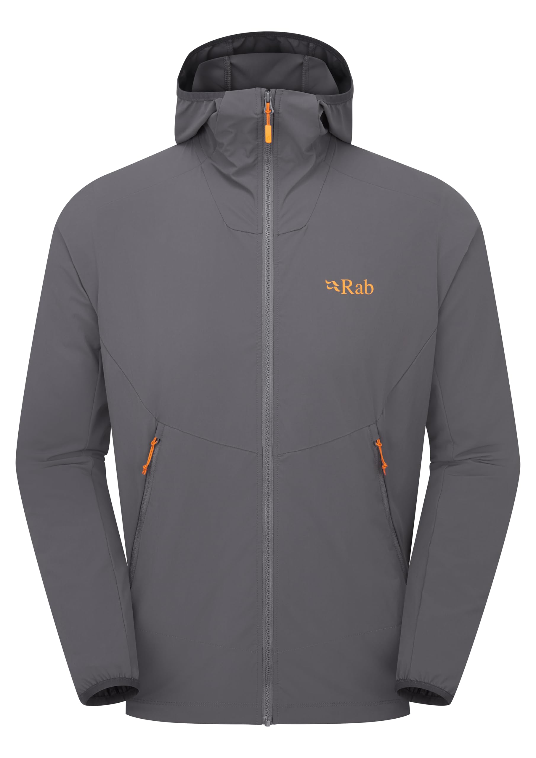 Rab Men's Borealis Hoody Jacket - Lightweight Water-Repellent Coat for Hiking & Climbing - Graphene - Small