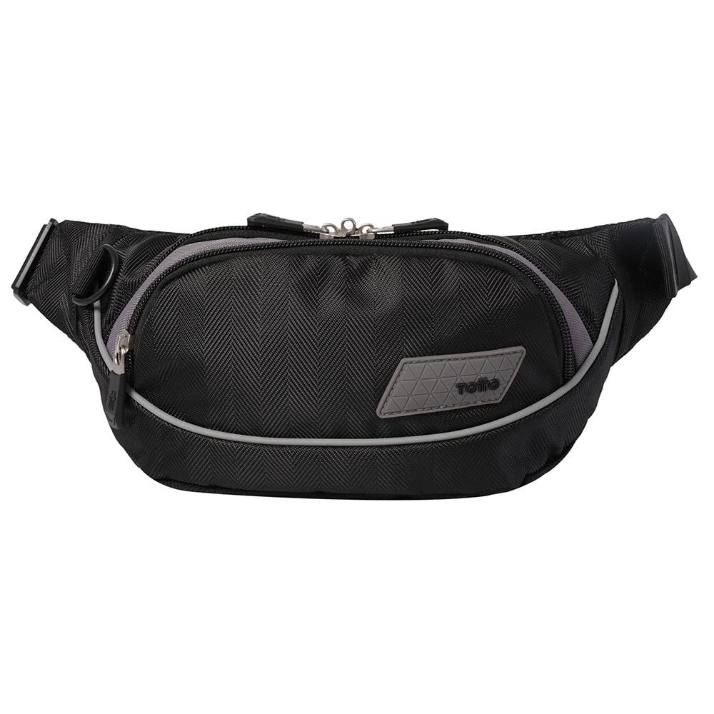 TOTTO - Volt Fanny Pack - Absolute Comfort - Black - Unisex Adults - One Size, Black (Black), Única, Sport