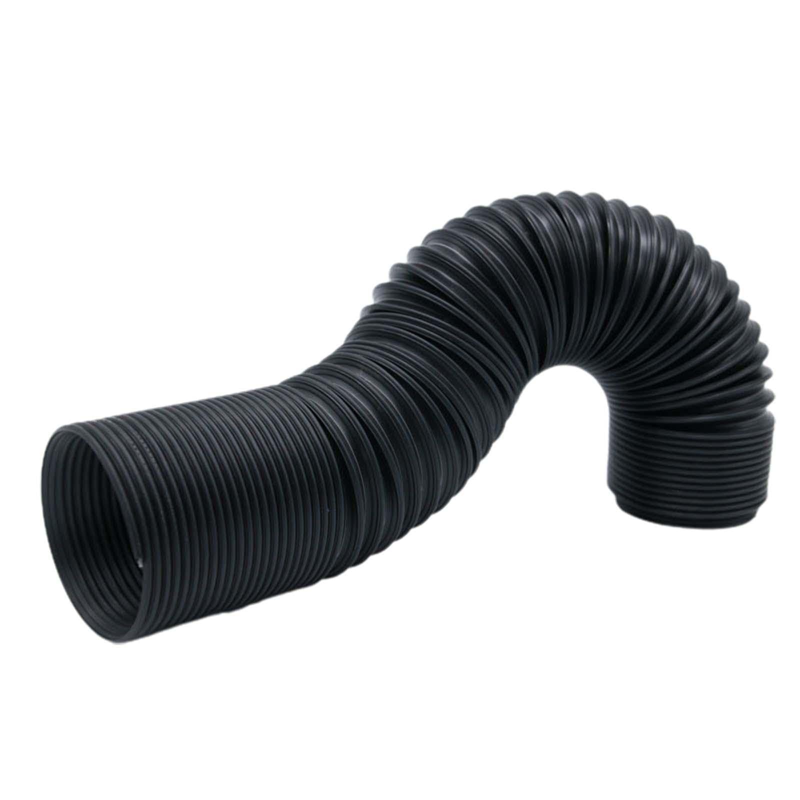 Merishopp Car Flexible Air Intake Hose Pipe Stable Performance Flexible Expansion Pipe Black 63mm Diameter-image-48