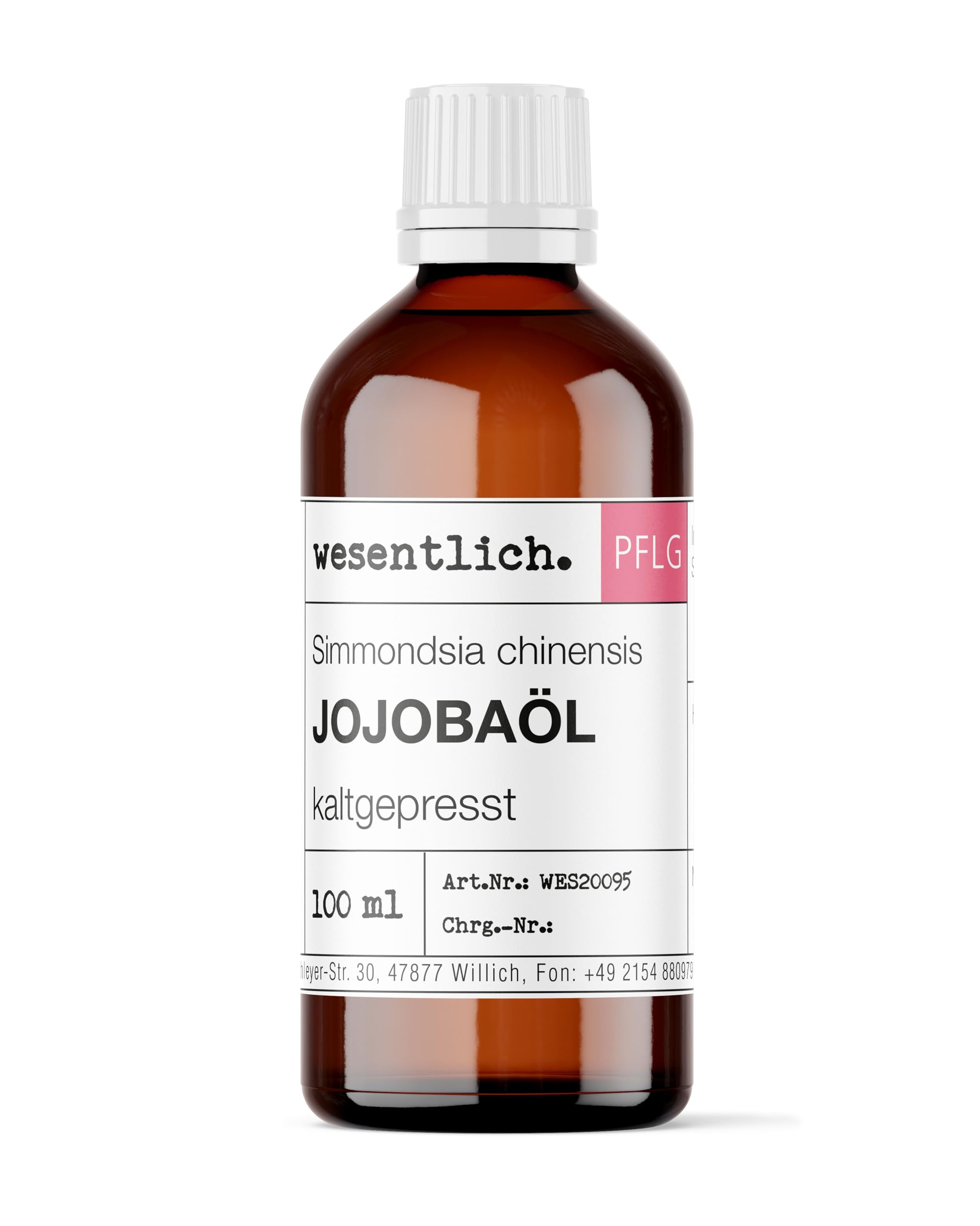 wesentlich. Jojobaöl kaltgepresst 100ml | nativ - 100% reines Jojobaöl | vegan | Haut - Haare - Bart und Kopfhaut | Gesicht und Nägel | Naturreines Gesichtsöl und Körperöl