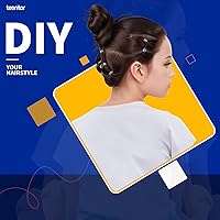 Vista 5 de Teenitor - Bandas elásticas transparentes para el cabello, caja con 2000 unidades, 5/64 pulgadas (2 mm) de ancho y 1 3/16 pulgadas (30 mm) de largo