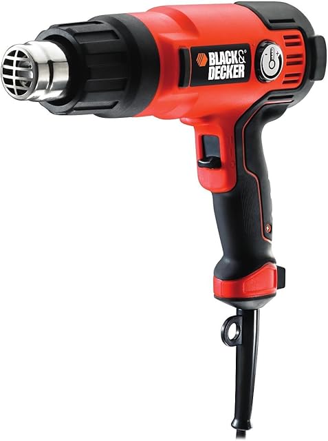BLACK+DECKER 240 V 2000 W High Performance Variable Speed Heat Gun for Paint Stripping with Kitbox, KX2200K-GB