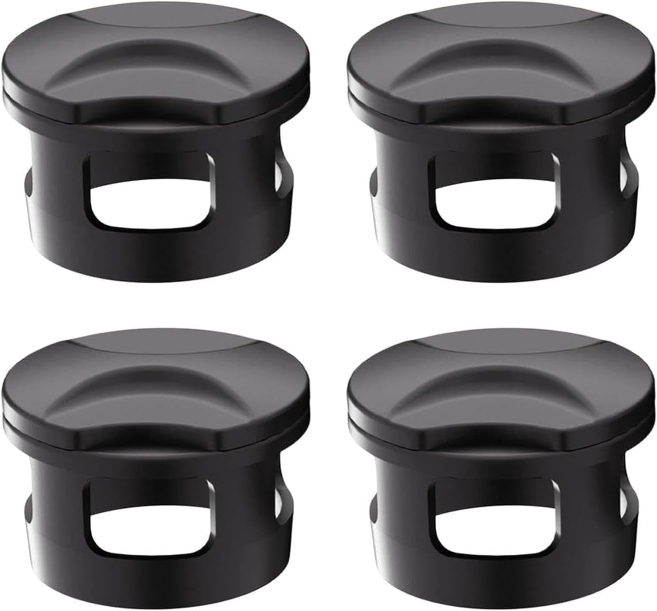 [4-Pack] Light Cover Compatible with Ray-Ban Meta Gen 1/2 Wayfarer, Skyler & Oakley HSTN, Adjustable Stickers with Easy Press-On Design, Ultra-Thin Black Meta Smart Glasses Accessory, Day & Night Use