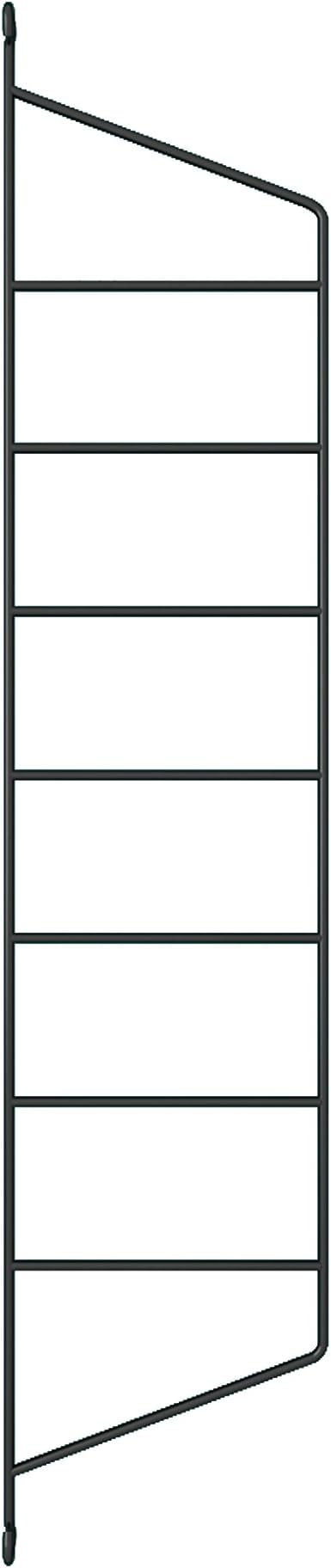 Creative Wall Ladder Shelves, Storage Learning Wall Hanging Rocks And Clapboard Bookshelf Use For The Bedroom, Kitchen, Office Etc (One Black Wall Ladder)