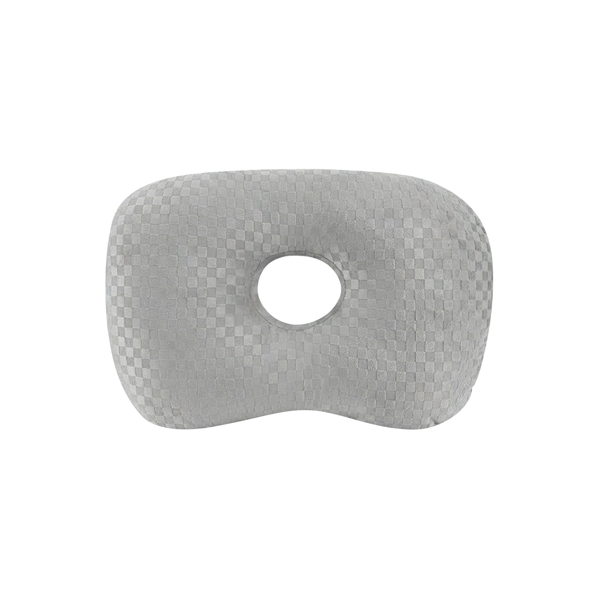Msioytog Foam Ear Hole Cushion for Side Position with Detachable Cover and Neck Breathable Pillow
