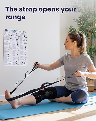 Miniatura 3 de Trideer Juego de 3 correas de estiramiento y bandas de resistencia para terapia física, rehabilitación, recuperación, yoga y ejercicio en casa,