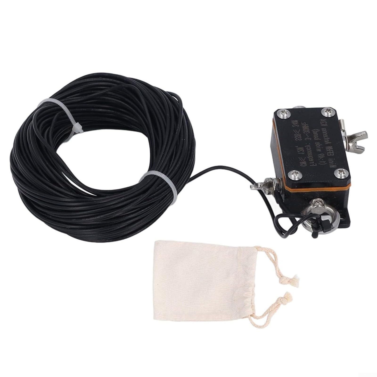 Endgespeiste Halbwellenantenne 1:49 Balun HF Kurzwellenantenne 3-30MHz für Amateurfunk mit 20m Kabel und Tragetasche Schwarz