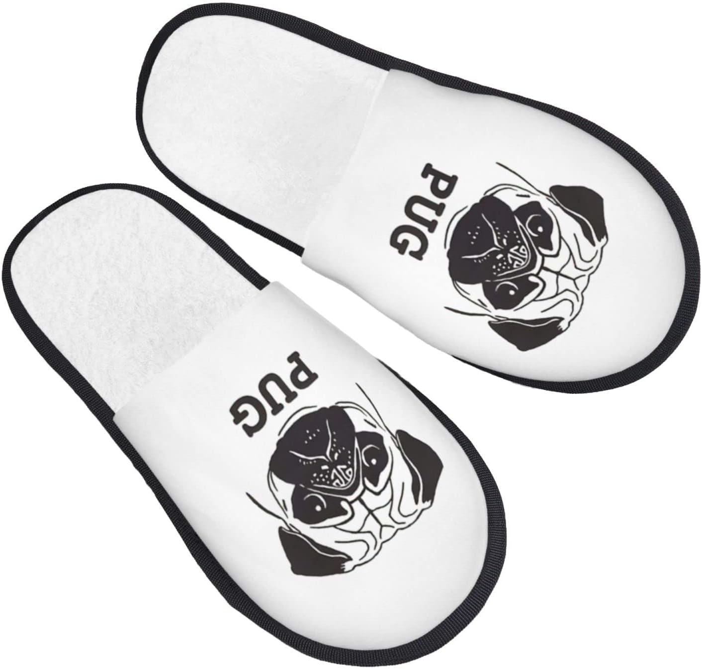 Amazon パグ 犬 Pug 犬 スリッパ ルームシューズ ルームスリッパ 室内履き ハウススリッパ コットンスリッパ おしゃれ Eva