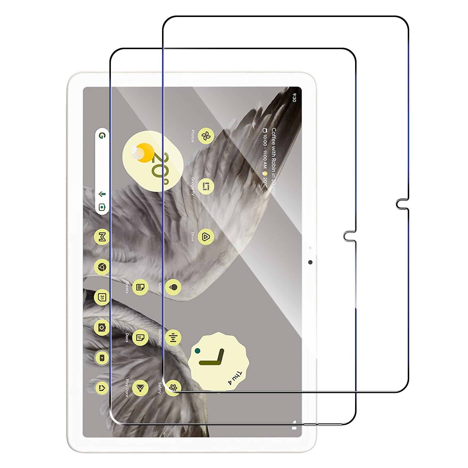 Pellicola In Vetro Temperato Per Google Pixel Fold - Anoowkoa 2 Pezzi, Protezione Schermo Trasparente 9H, Anti Graffio E Anti Impronta - 3