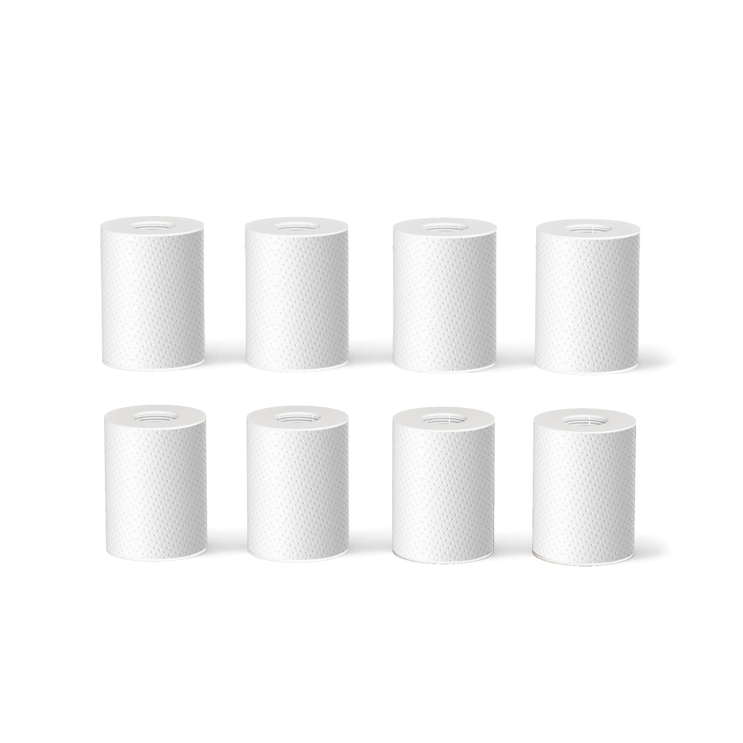 Frizzlife Faucet Extender 8pcs Replacement Cartridge 8pcs PP Cotton Filter for FF1080 FF1080-EX FF1440 Sink Faucet Water Filter