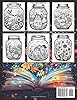 Peaceful Life in a Jar: A Relaxing Coloring Book: Color and Escape into Serene Worlds Inside Glass Jars #1