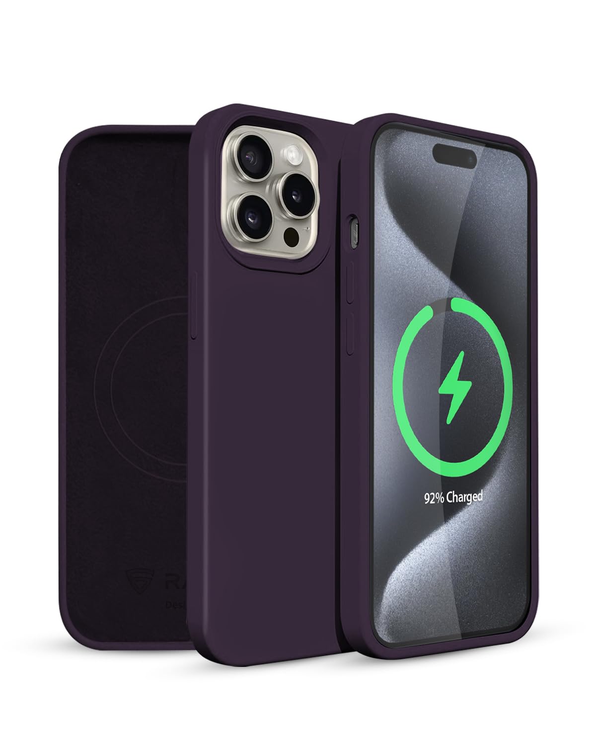RAEGR iPhone 15 Pro Max Case | Magnetic Case | Supports Mag-Safe Wireless Charging | Premium Soft Silicone MagFix Case/Cover Designed for iPhone 15 Pro Max (6.7-Inch) 2023 - Dark Purple RG10541 (B0CGRB3DZ4) Amazon Price History, Amazon Price Tracker