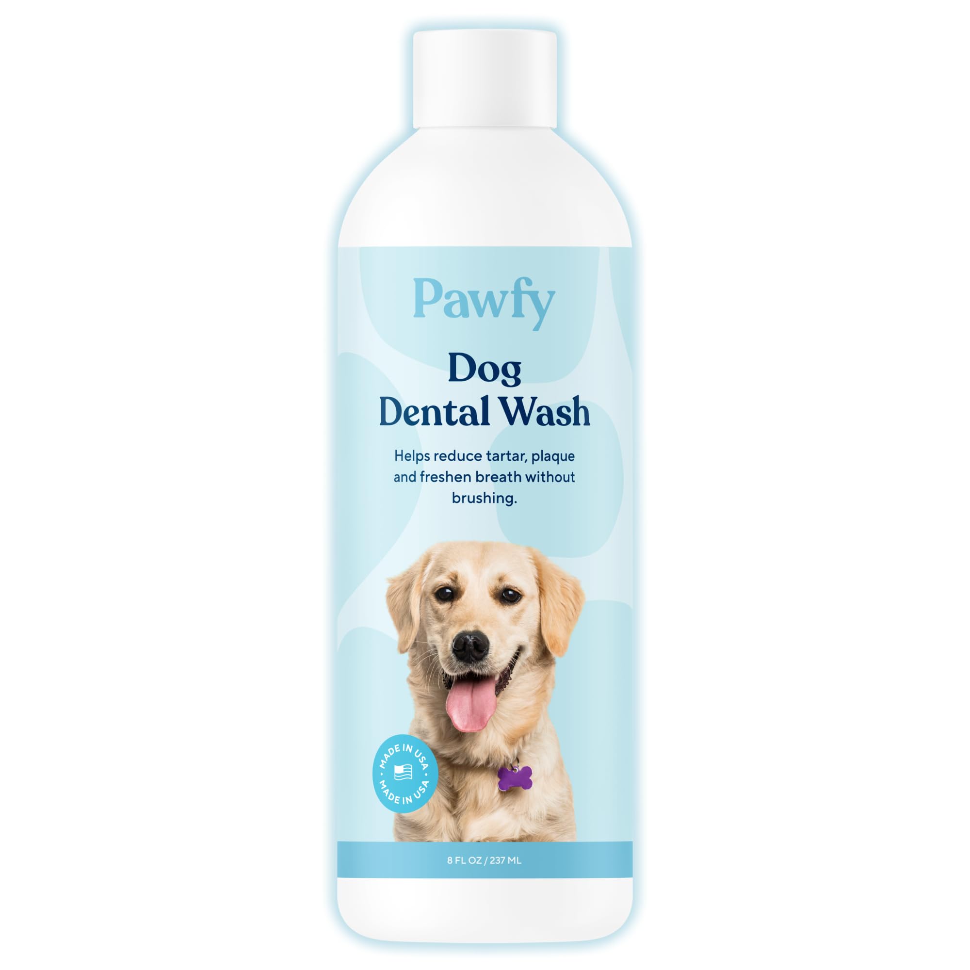 Pawfy Dog Breath Freshener with Specialized Dental Care Formula | Dog Teeth Cleaning & Mouthwash | Helps Freshen Dogs Breath with Easy Water Additive | Supports Plaque and Tartar Control