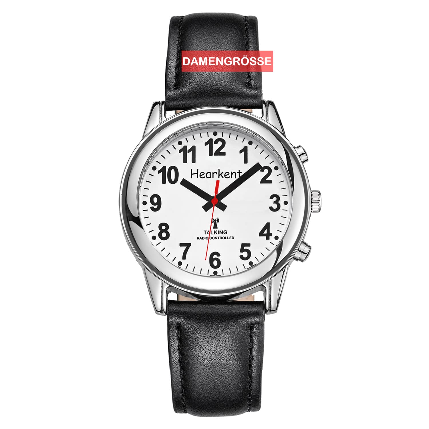 Hearkent Sprechende Uhr mit Deutscher Sprachausgabe, Senioren Armbanduhr, Blinden Uhren, Sehbehindertenuhr