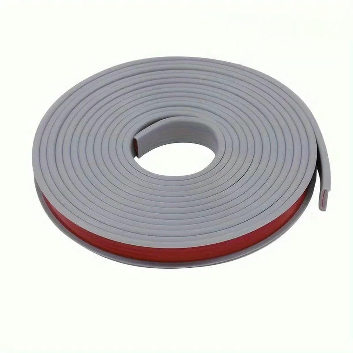 U-Shape Flexible Edge Banding 5M Self-Adhesive Wood Board Veneer Edging Protector Cabinet Furniture Repair Restoration Corner-grey-18mm