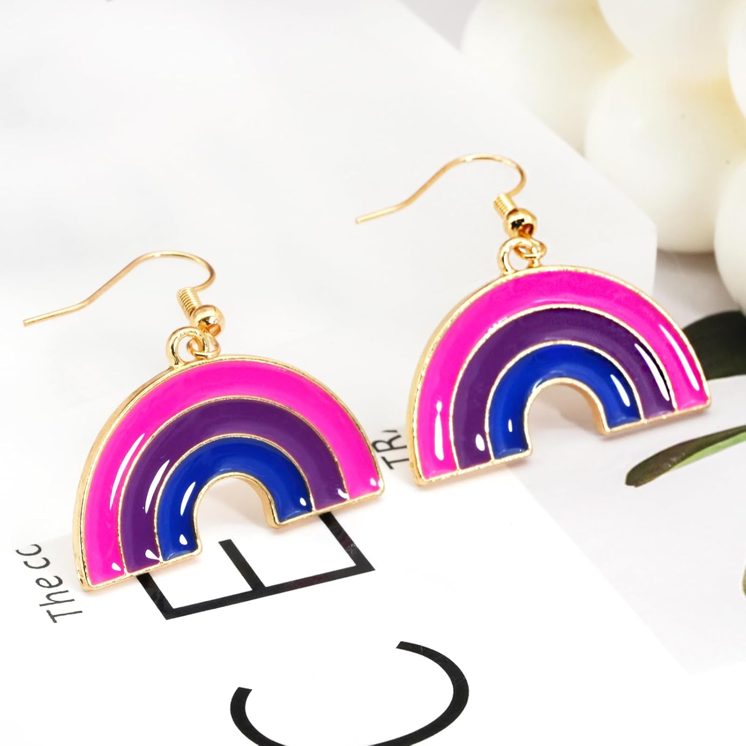 Rainbow Pride Earrings for Women Stainless Steel LGBT Earrings Dangling Gay Lesbian Pride Month Accessories - Image 4