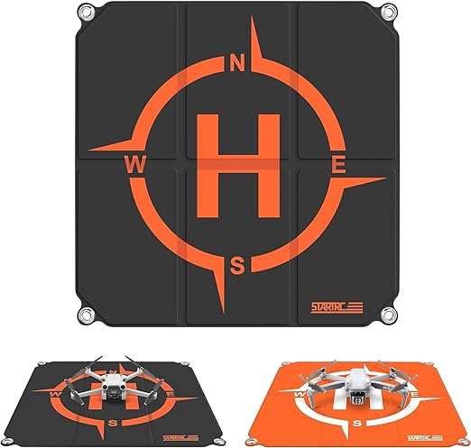 STARTRC Drone Landing Pad Pro, Universal Waterproof Portable Fast-Foldable Helipad for DJI Neo/Mini 4 Pro/Mini 4K/Holy Stone/RC Quadcopters (22-inch/55cm)