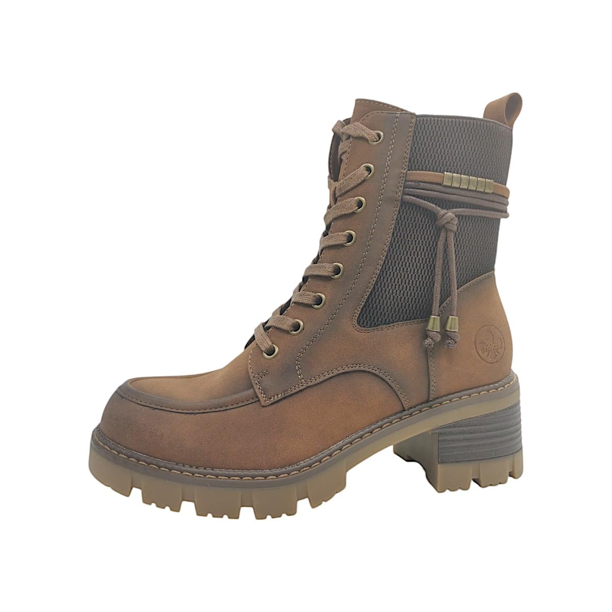 Rieker Women's 92032 Lace-Up Boots, Brown 24, 7.5 UK