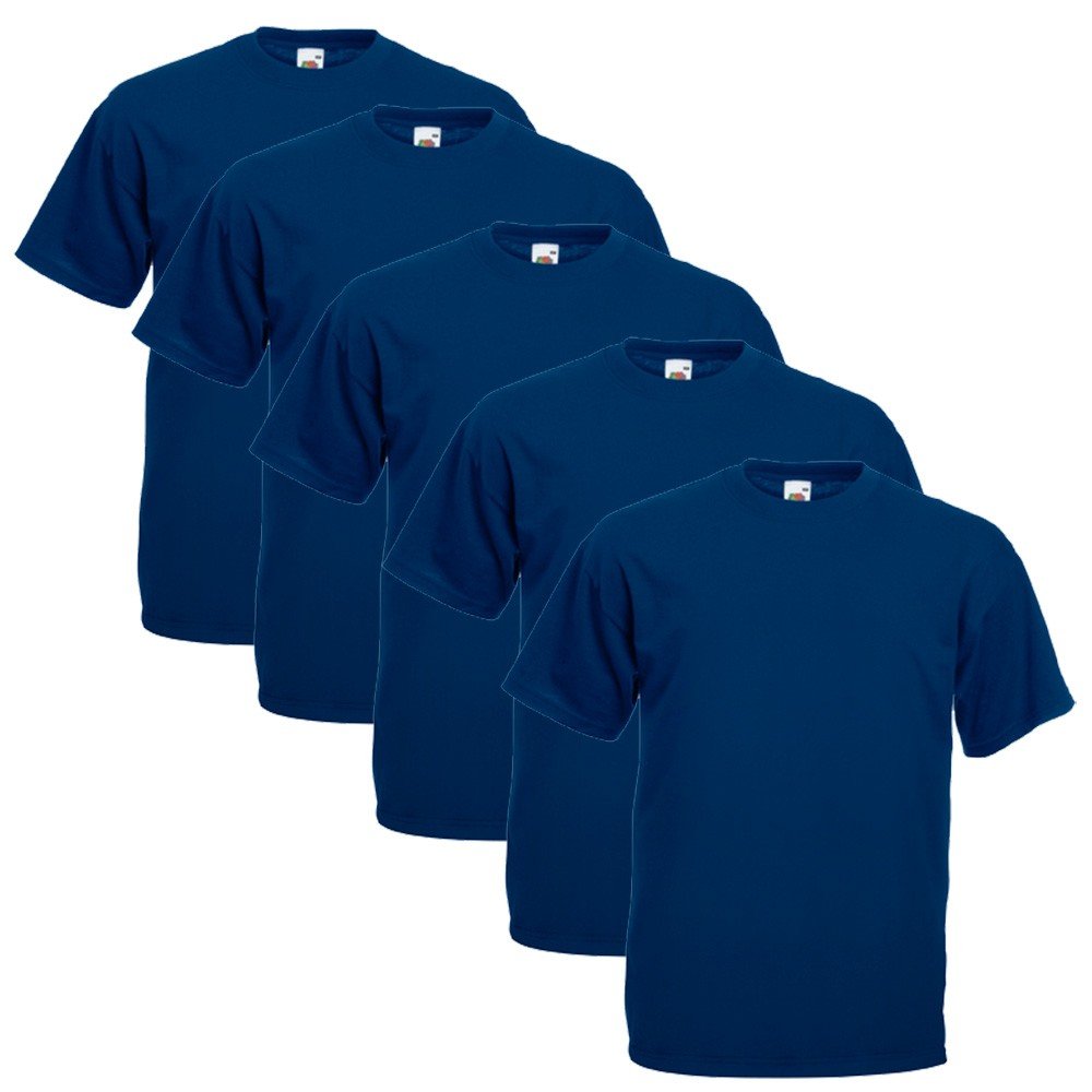 Fruit of the Loom Valueweight Short Sleeve T-Shirt (Pacco da 5) Uomo