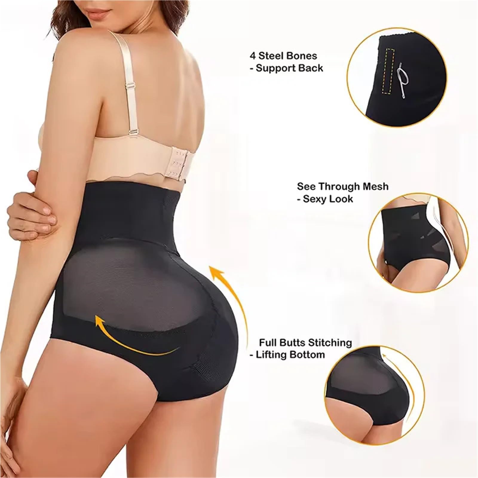 Guaina Contenitiva Donna Guaina Modellante a Vita Alta da Donna, Contenitiva, Modellante, a Rete Incrociata, Contenitiva, Modellante ...