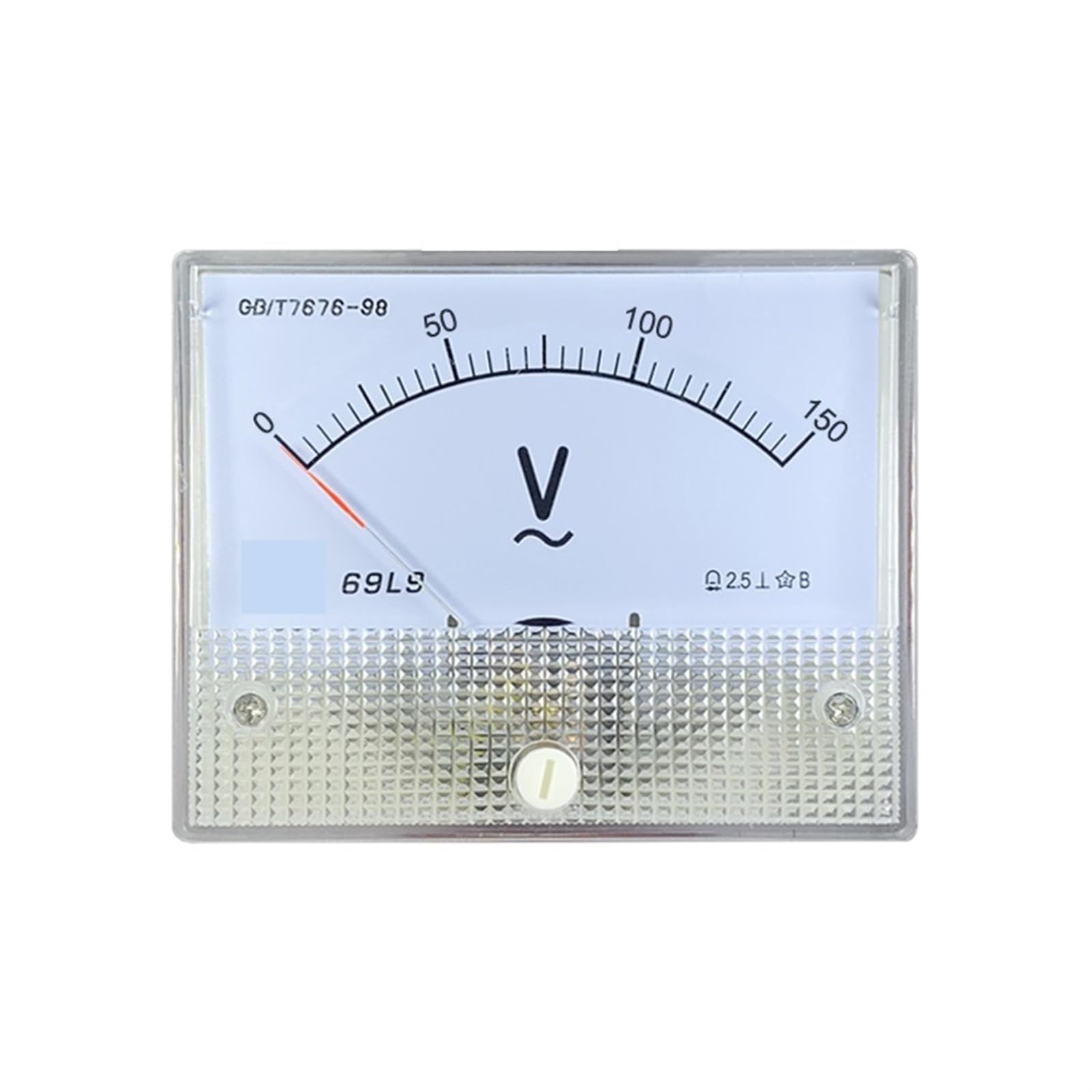 Medidor de aguja 69l9-v AC 5V-600V 64 x 80 mm for pruebas(AC 600V)